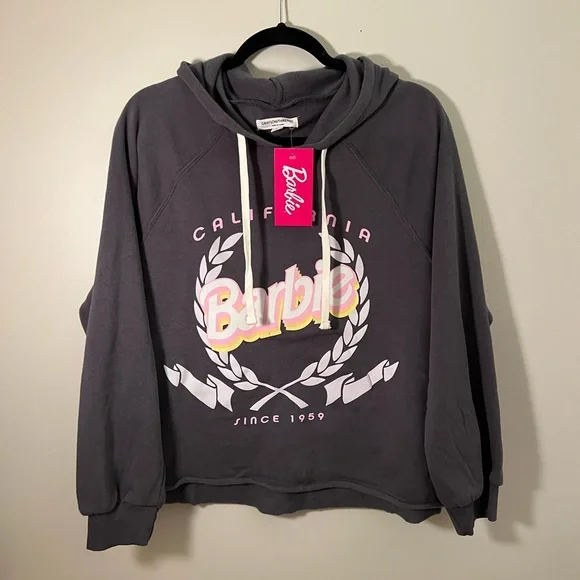 NWT Barbie California Cropped Sweatshirt by Grayson Threads Size S - Picture 2 of 7